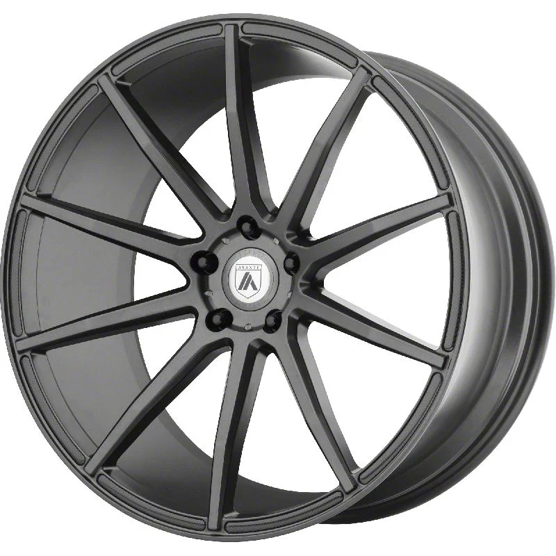 Asanti Aries Matte Graphite Wheel; 22x9; 15mm Offset (11-23 RWD Charger, Excluding Widebody)