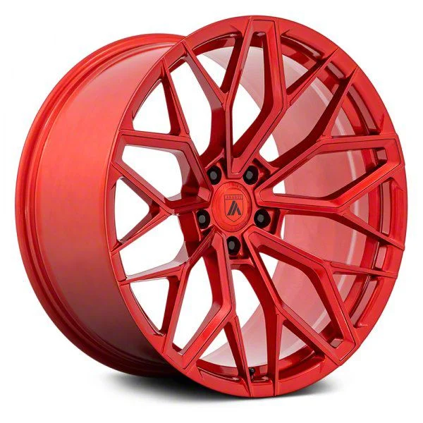 Asanti Mogul Candy Red Wheel; Rear Only; 20x12; 6mm Offset (20-23 Charger Widebody)