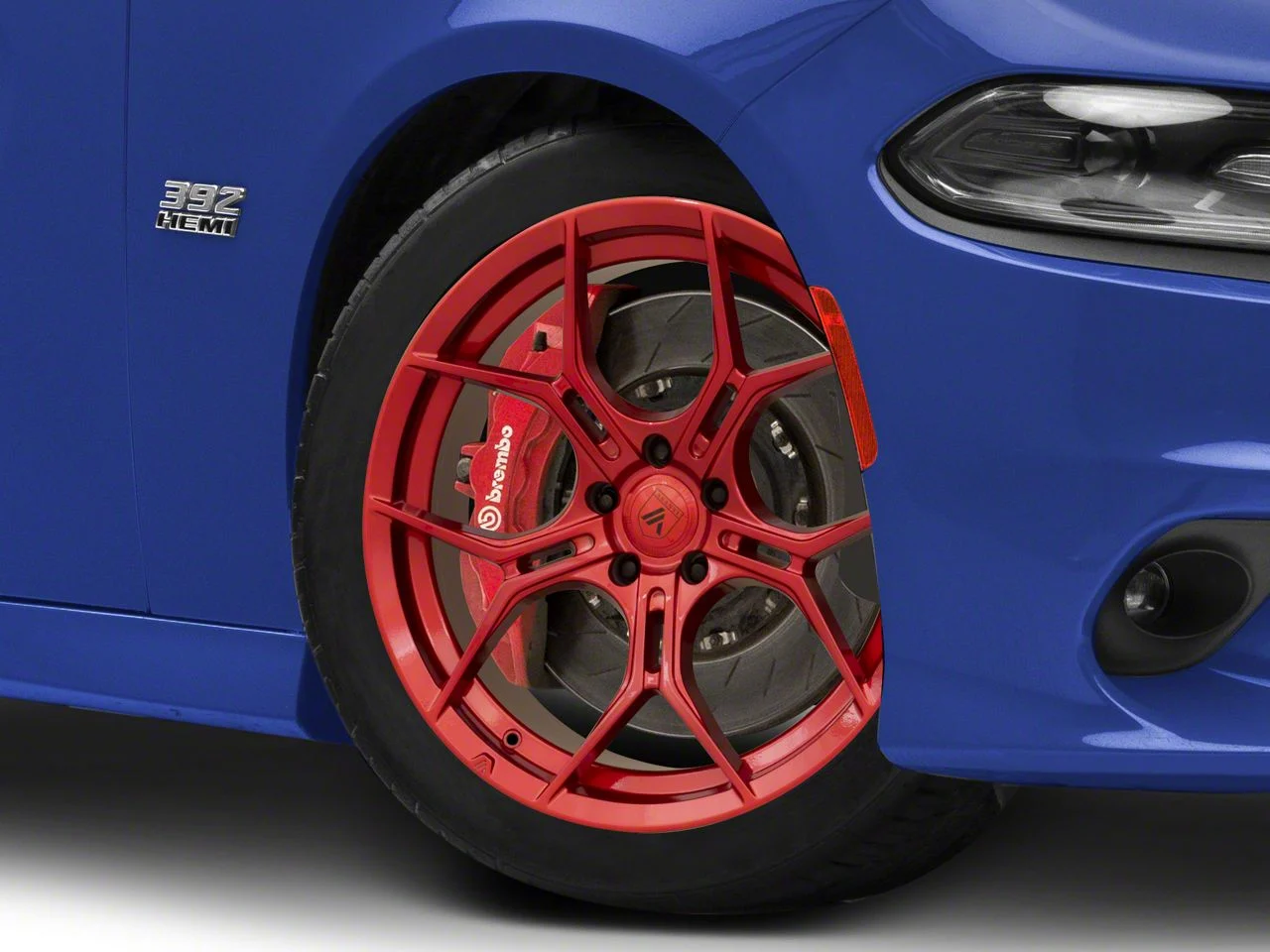 Asanti Monarch Candy Red Wheel; 22x9; 15mm Offset (11-23 RWD Charger, Excluding Widebody)