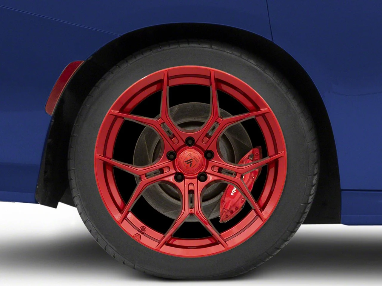 Asanti Monarch Candy Red Wheel; Rear Only; 22x10.5; 20mm Offset (11-23 RWD Charger, Excluding Widebody)