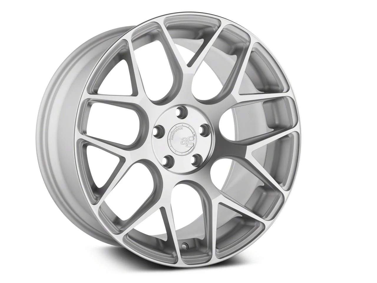 Avant Garde M590 Satin Silver Wheel; Rear Only; 20x10; 43mm Offset (10-14 Mustang)