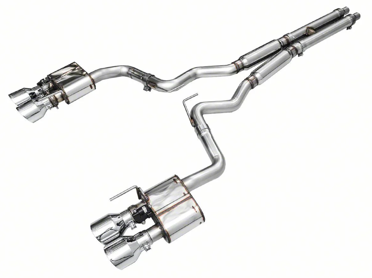 AWE SwitchBack Cat-Back Exhaust with Chrome Silver Tips (21-23 Mustang Mach 1)