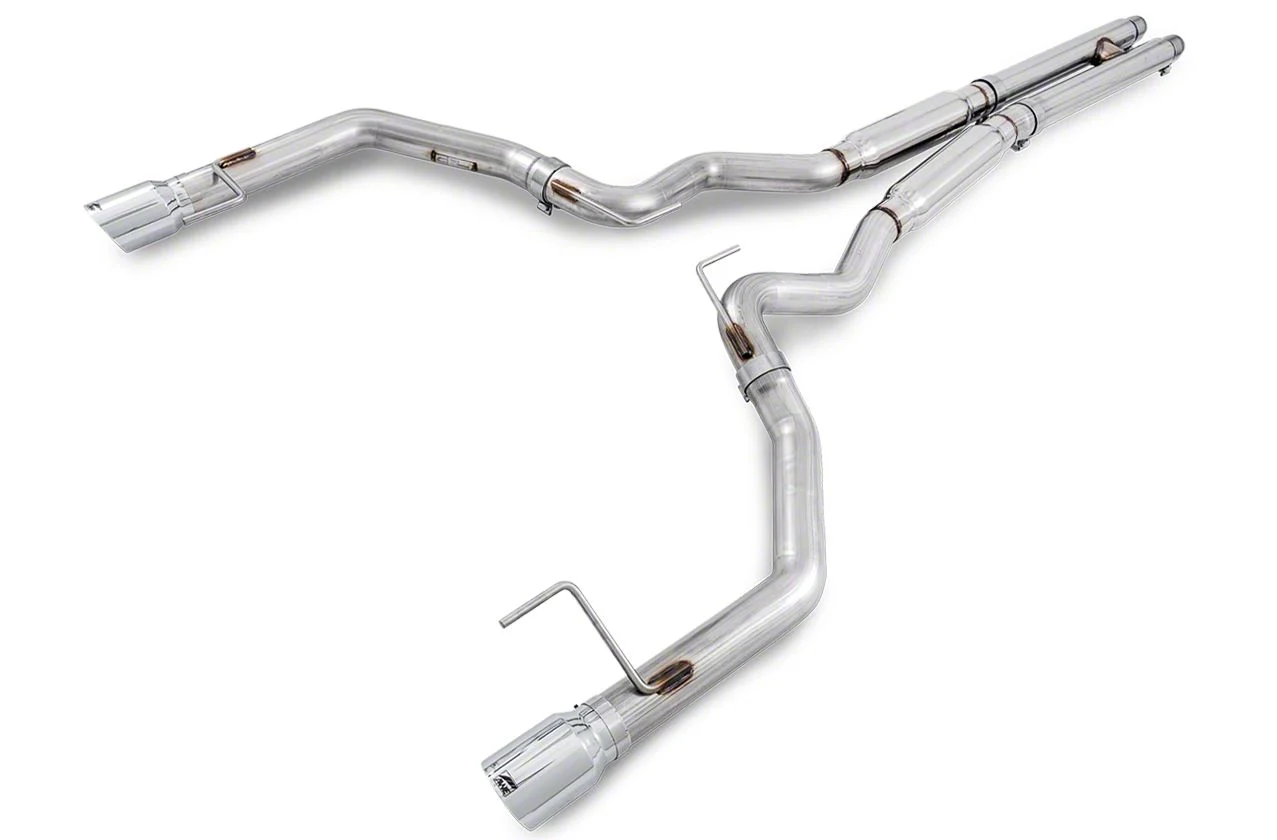 AWE Track Edition Cat-Back Exhaust with Chrome Silver Tips (15-17 Mustang GT Fastback)