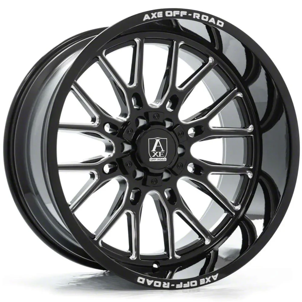 Axe Wheels Atlas Gloss Black Milled 6-Lug Wheel; 20x10; -19mm Offset (07-14 Yukon)