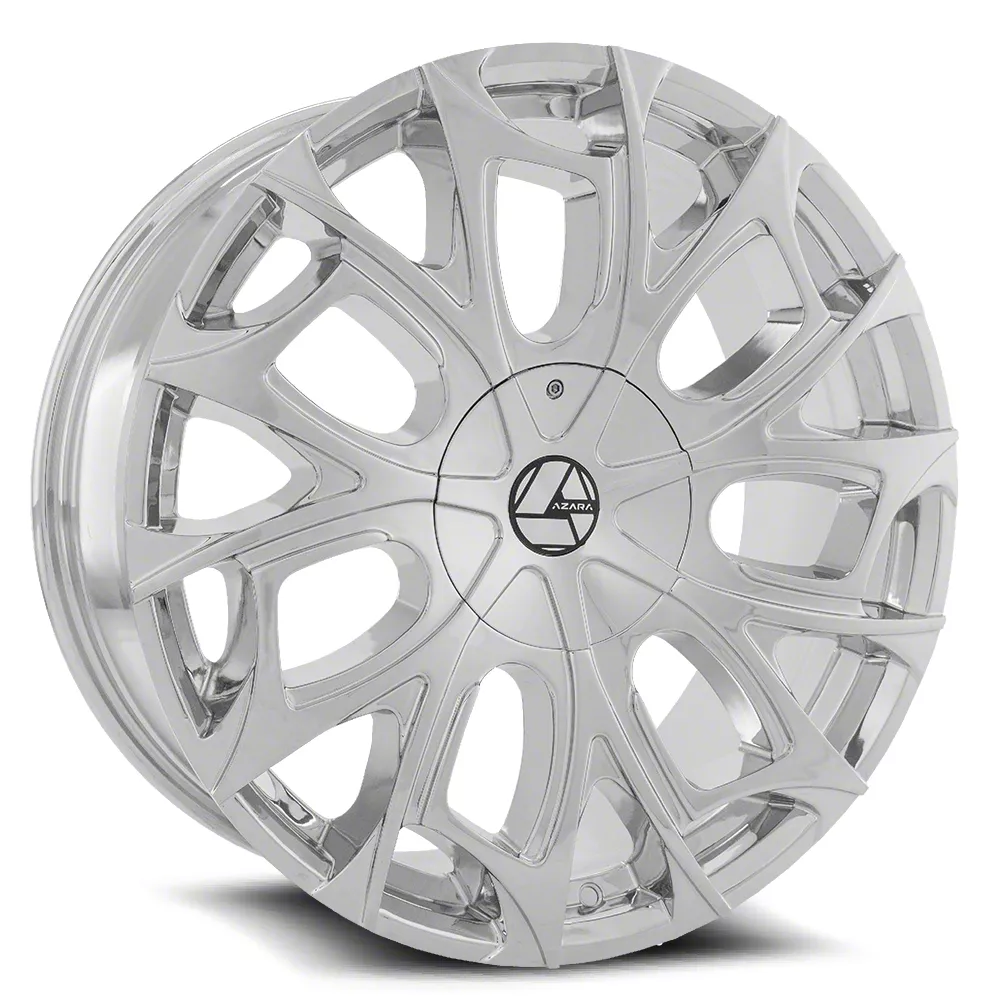 Azara AZA-512 Nano Chrome Wheel; 22x8.5; 38mm Offset (15-23 Mustang GT w/o Performance Pack, EcoBoost, V6)