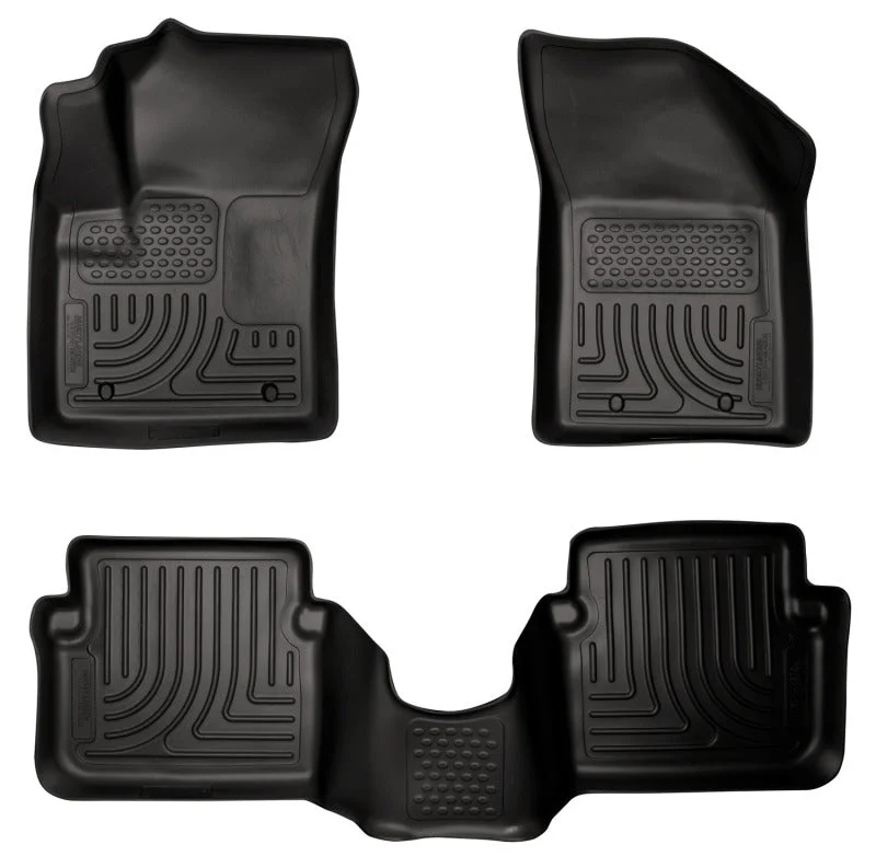 Husky Liners 11-12 Dodge Avenger/Chrysler 200 WeatherBeater Combo Black Floor Liners