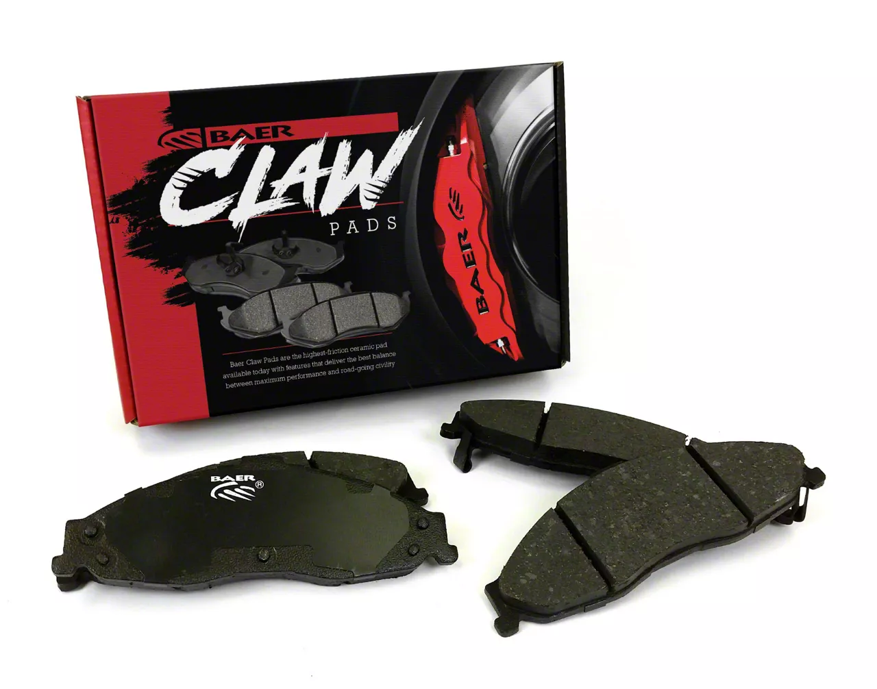 Baer Claw Ceramic Brake Pads; Front Pair (15-23 Challenger w/ 6-Piston Front Calipers)