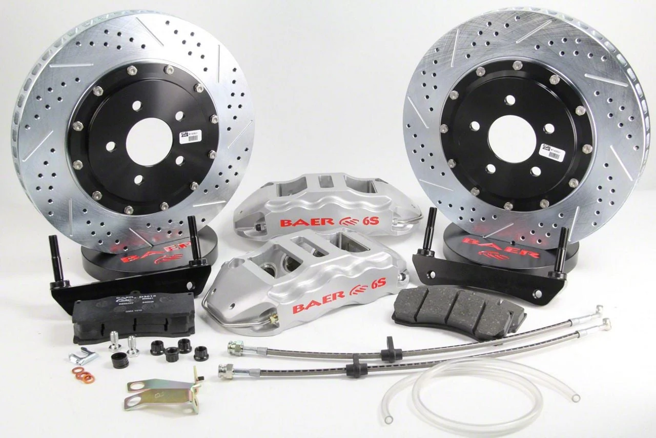 Baer Extreme+ Front Big Brake Kit with 15-Inch Rotors; Silver Calipers (09-11 Challenger R/T, SE)