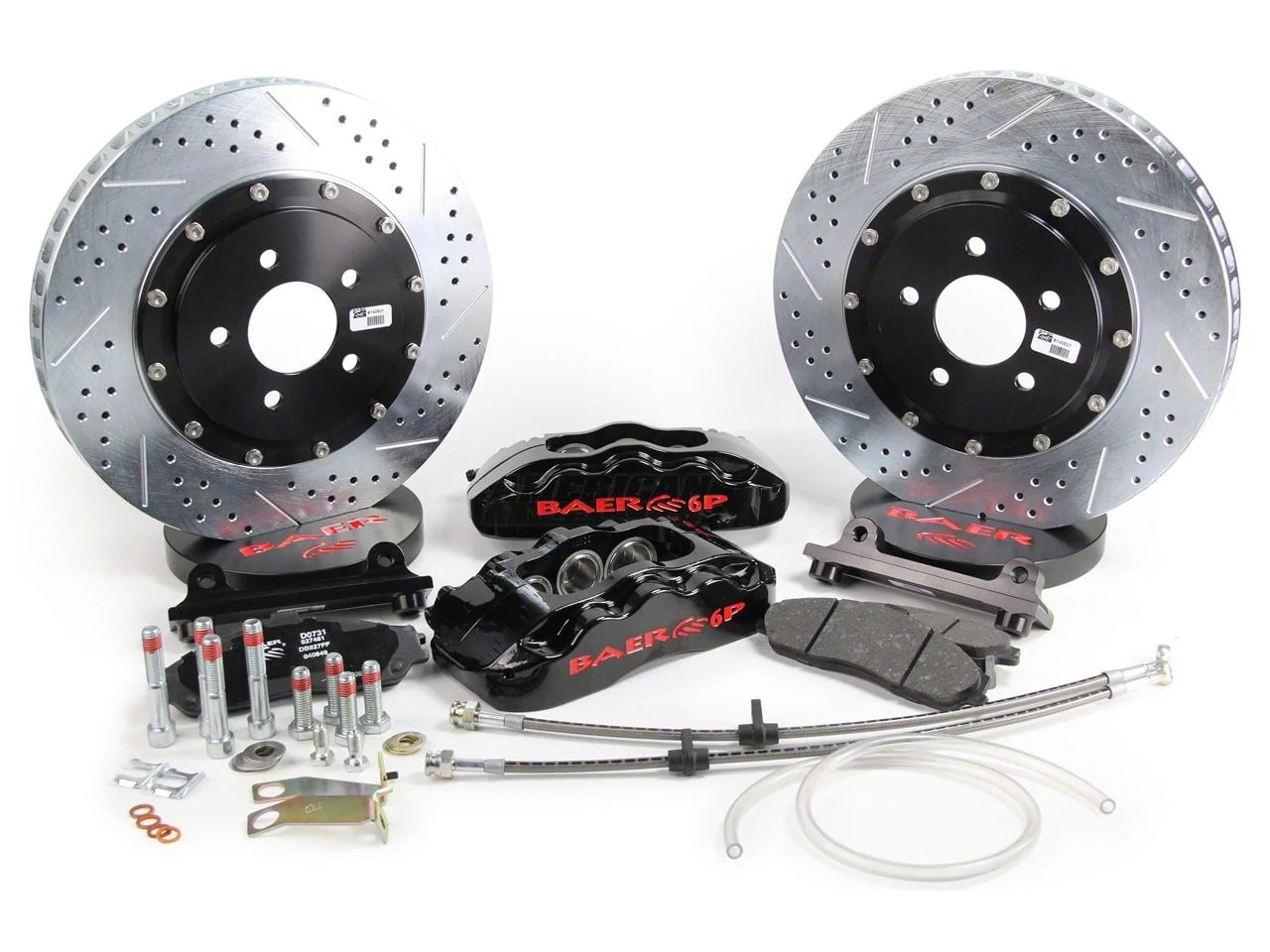 Baer Pro+ Front Big Brake Kit with 14-Inch Rotors; Black Calipers (05-14 Mustang)