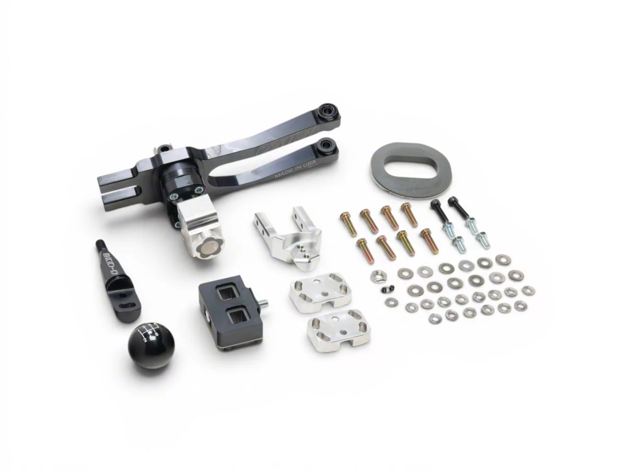Barton Short Throw Shifter with Black Stick and Black Shift Knob; TR-6060 (09-23 V8 HEMI Challenger)