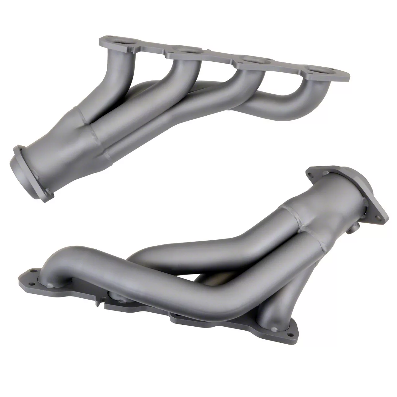 BBK 1-7/8-Inch Tuned Length Shorty Headers; Titanium Ceramic (11-23 6.4L HEMI Challenger)