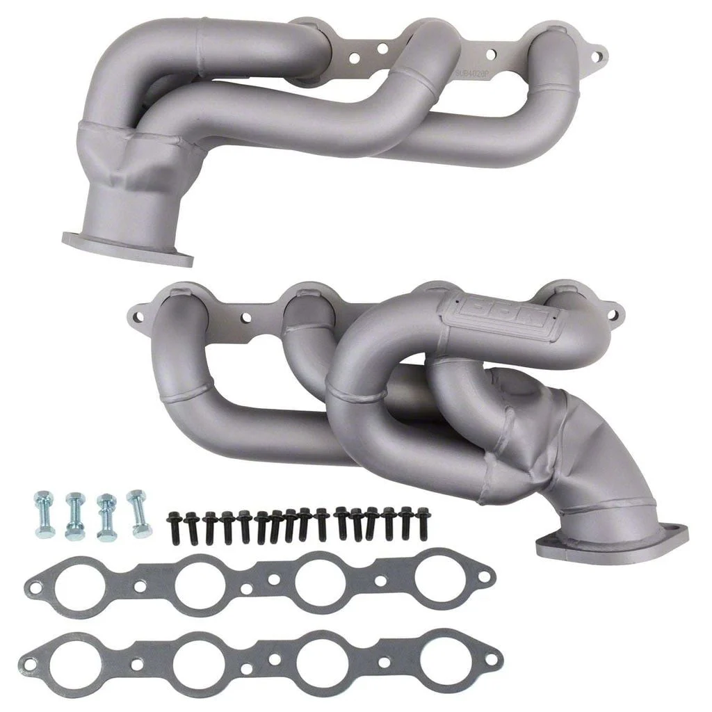 BBK 1-3/4-Inch Shorty Headers; Titanium Ceramic (10-15 Camaro SS)