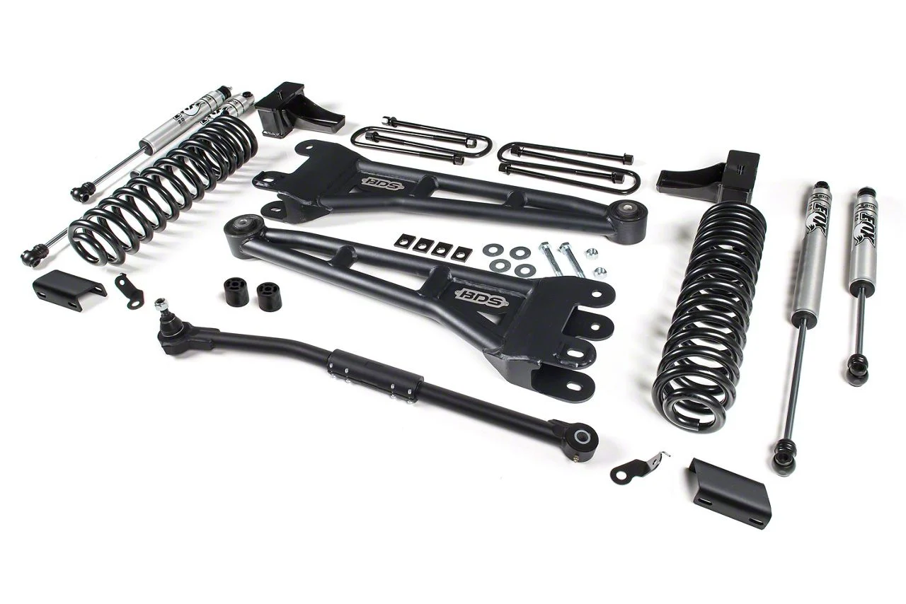 BDS 2.50-Inch Radius Arm Suspension Lift Kit with FOX 2.5 DSC Shocks (20-22 4WD F-250 Super Duty)