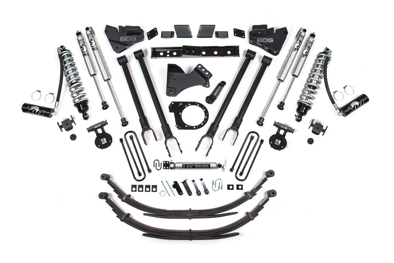 BDS 7-Inch Radius Arm Suspension Lift Kit with Rear Lift Springs and FOX 2.5 Coil-Overs and 2.0 Performance Shocks (20-22 4WD 6.7L PowerStroke F-250 Super Duty)