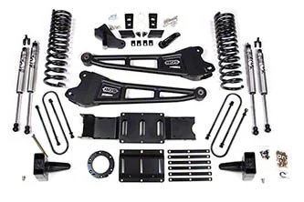 BDS 6-Inch Radius Arm Suspension Lift Kit with FOX 2.0 Performance Shocks for 6-Bolt Transfer Cases (19-24 4WD 6.7L RAM 3500 w/ Factory Overload Springs & w/o Air Ride)