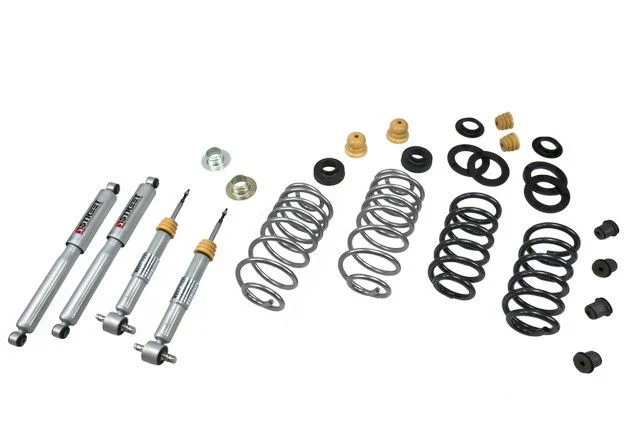Belltech Lowering Kit with Street Performance Shocks; 1 to 2-Inch Front / 3 to 4-Inch Rear (07-13 Yukon w/o Autoride)