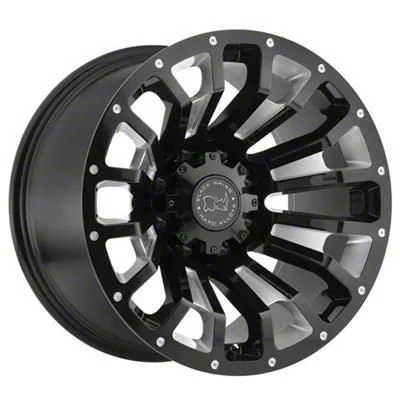Black Rhino Pinatubo Gloss Black Milled 8-Lug Wheel; 17x9.5; 6mm Offset (11-14 Sierra 2500 HD)