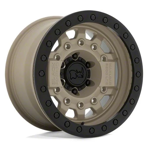 Black Rhino Avenger Beadlock Desert Sand 6-Lug Wheel; 17x8.5; -30mm Offset (07-14 Tahoe)