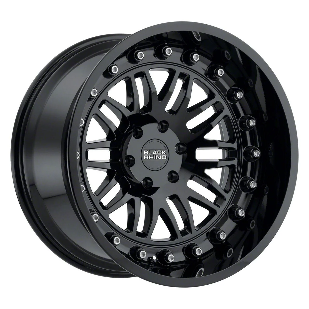 Black Rhino Fury Gloss Black 6-Lug Wheel; 17x9.5; -18mm Offset (07-14 Yukon)