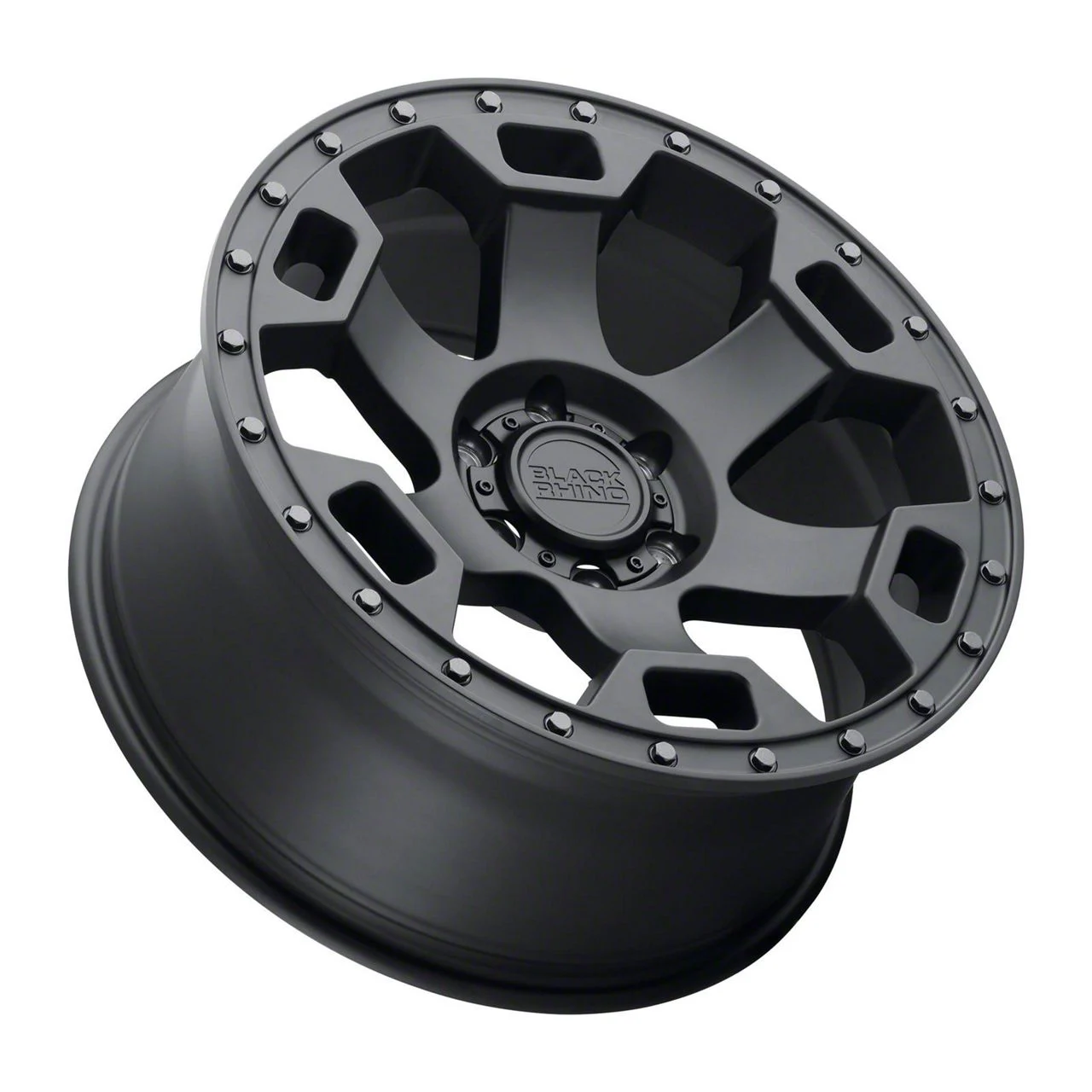 Black Rhino Gauntlet Semi Gloss Black with Gunmetal Bolts 6-Lug Wheel; 18x9; 12mm Offset (07-14 Yukon)