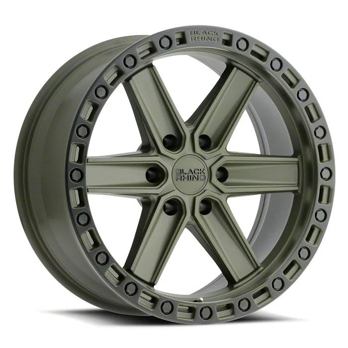 Black Rhino Henderson Olive Drab Green 6-Lug Wheel; 17x9; 12mm Offset (07-14 Yukon)