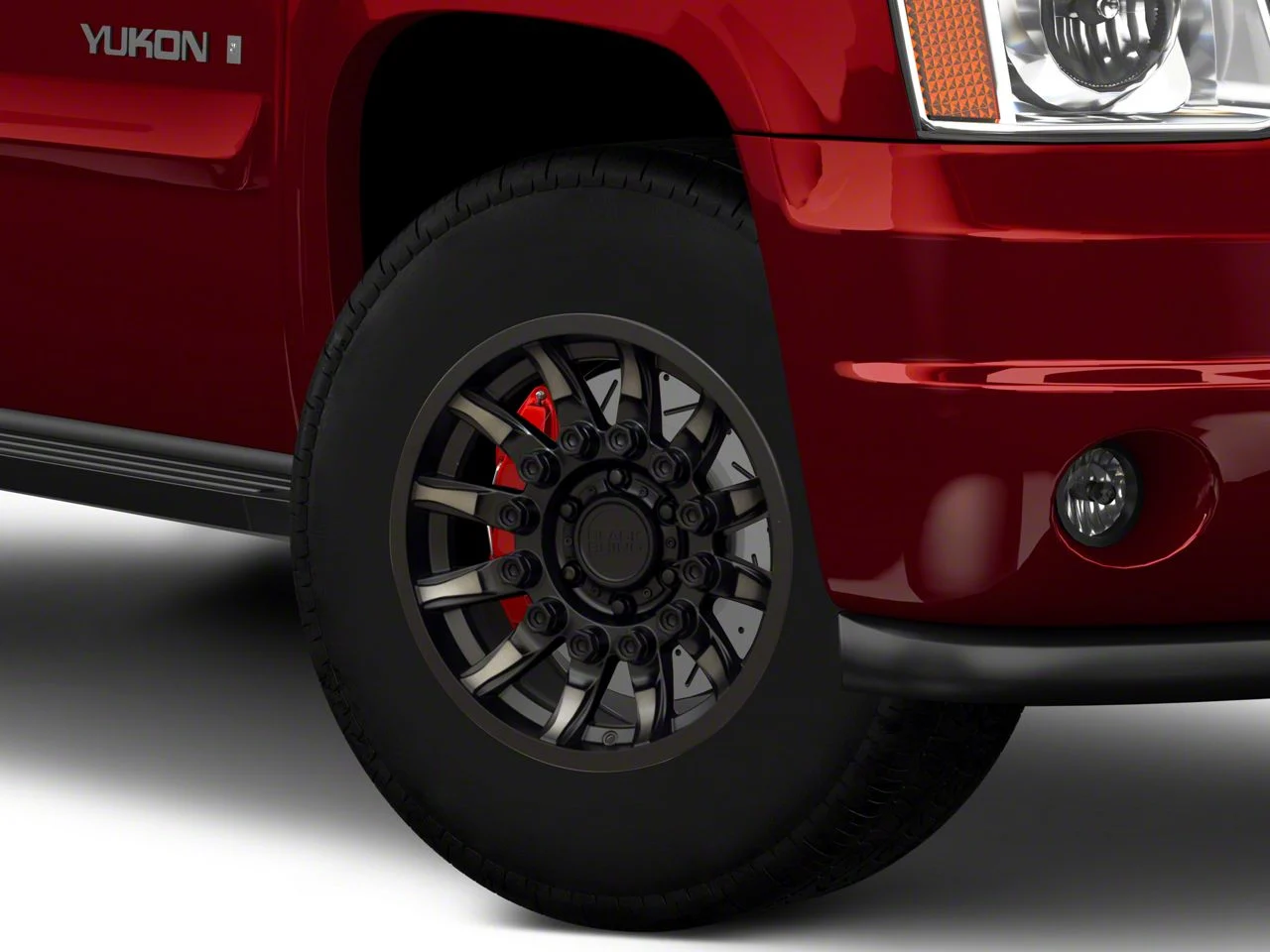 Black Rhino Mission Matte Black with Machined Tinted Spokes 6-Lug Wheel; 17x8.5; 0mm Offset (07-14 Yukon)
