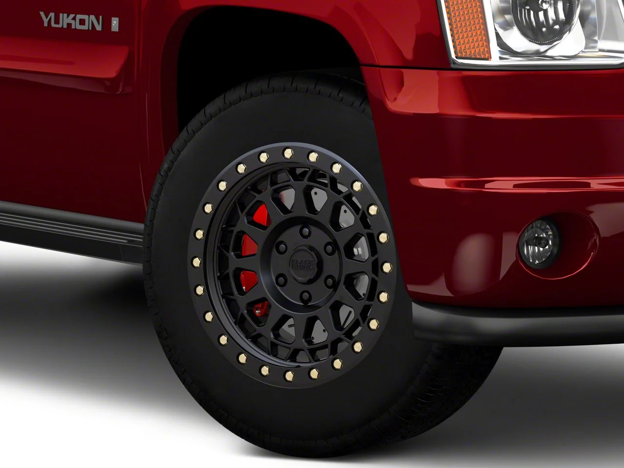 Black Rhino Primm Matte Black with Brass Bolts 6-Lug Wheel; 18x9.5; 12mm Offset (07-14 Yukon)