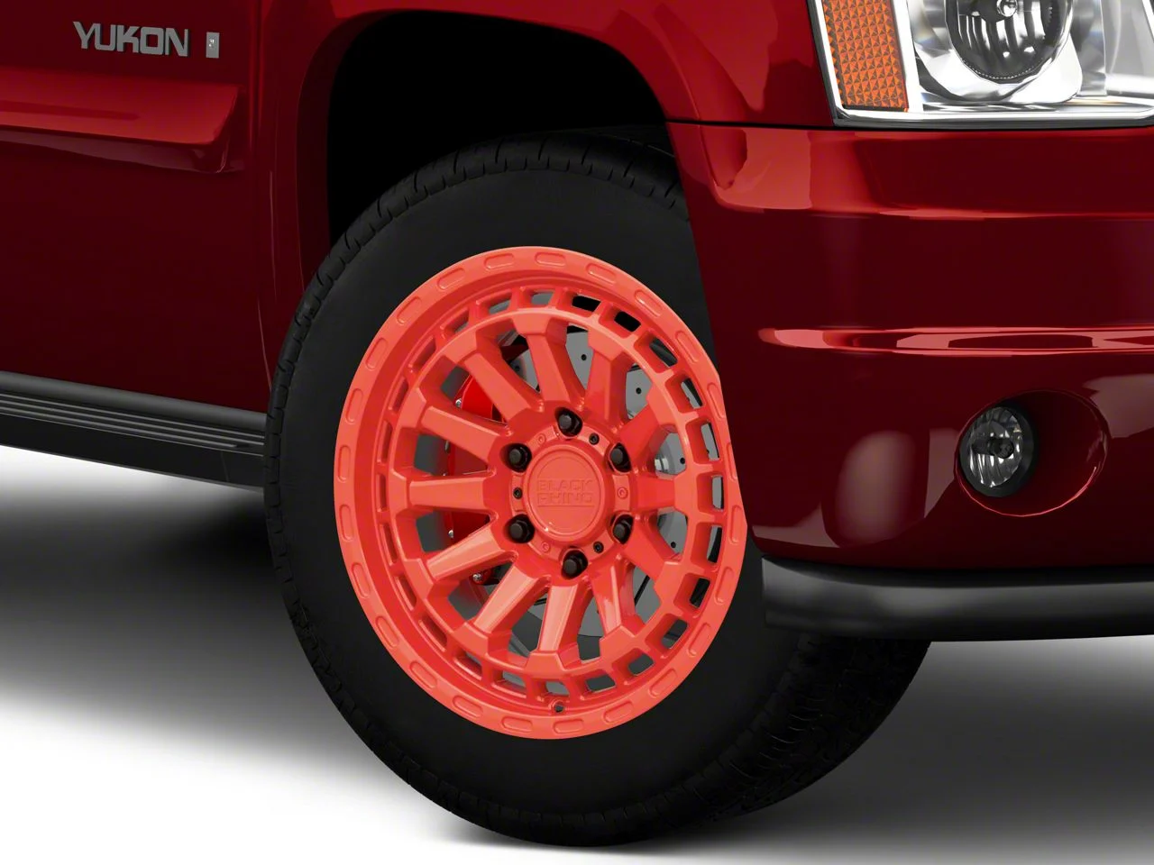 Black Rhino Raid Gloss Red 6-Lug Wheel; 20x9.5; -18mm Offset (07-14 Yukon)