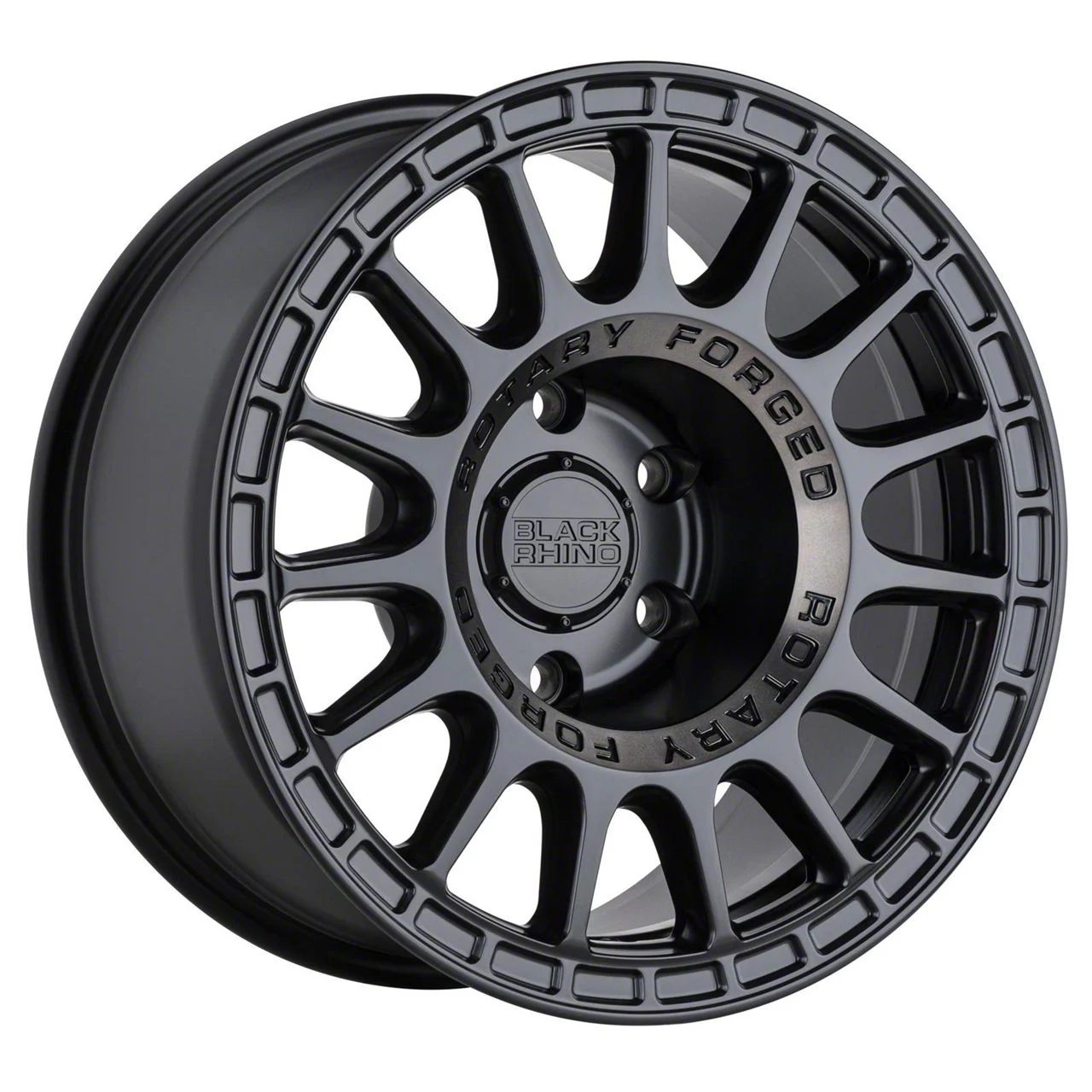 Black Rhino Sandstorm Semi Gloss Black with Machined Dark Tint Ring 6-Lug Wheel; 18x8.5; 0mm Offset (07-14 Yukon)
