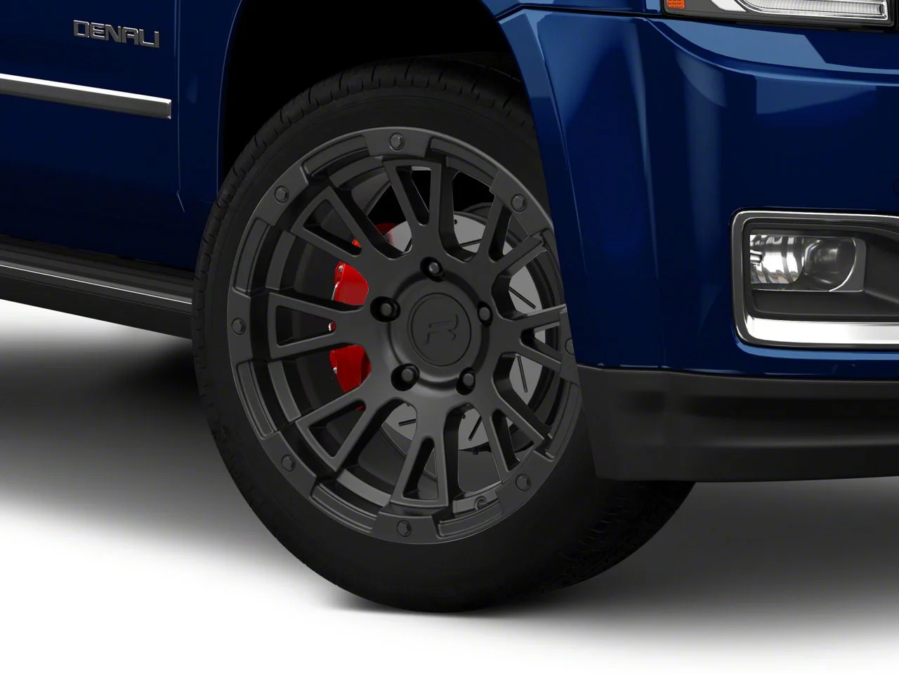 Black Rhino Karoo Matte Black 6-Lug Wheel; 24x10; 20mm Offset (15-20 Yukon)