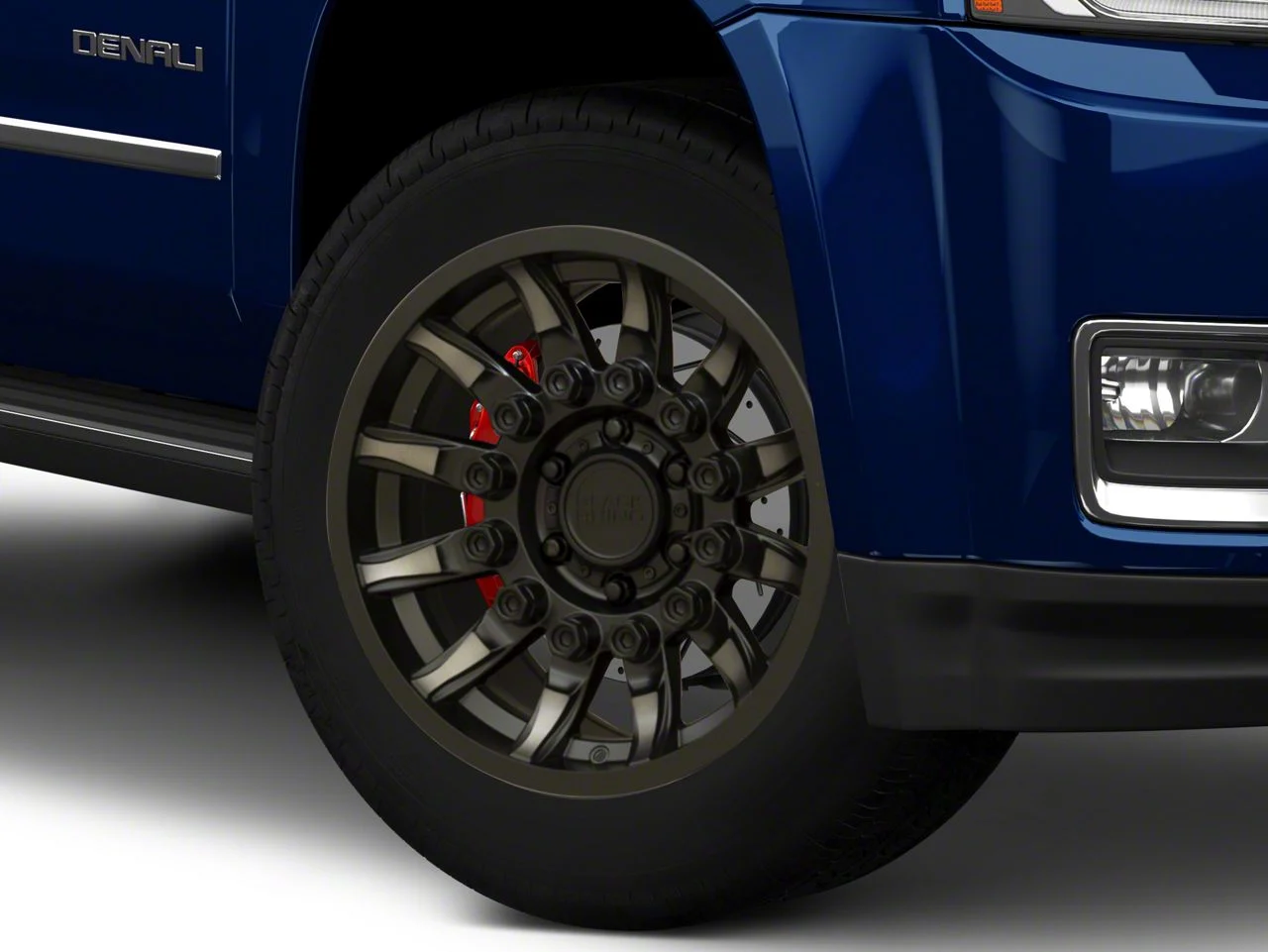 Black Rhino Mission Matte Black with Machined Tinted Spokes 6-Lug Wheel; 20x9; 12mm Offset (15-20 Yukon)