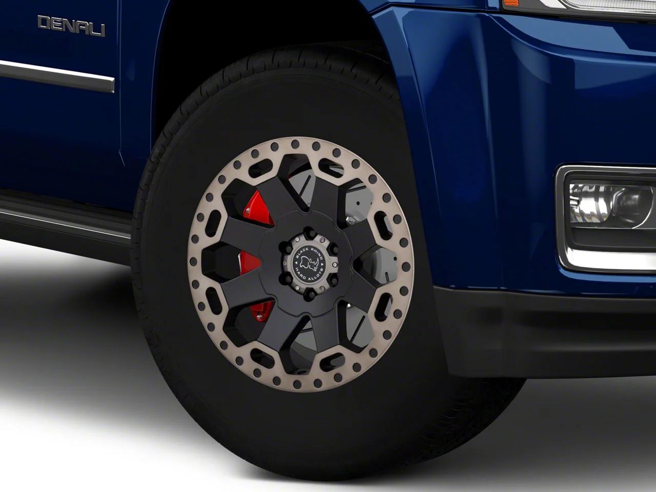 Black Rhino Warlord Matte Black with Machined Dark Tint Lip 6-Lug Wheel; 17x9; 12mm Offset (15-20 Yukon)