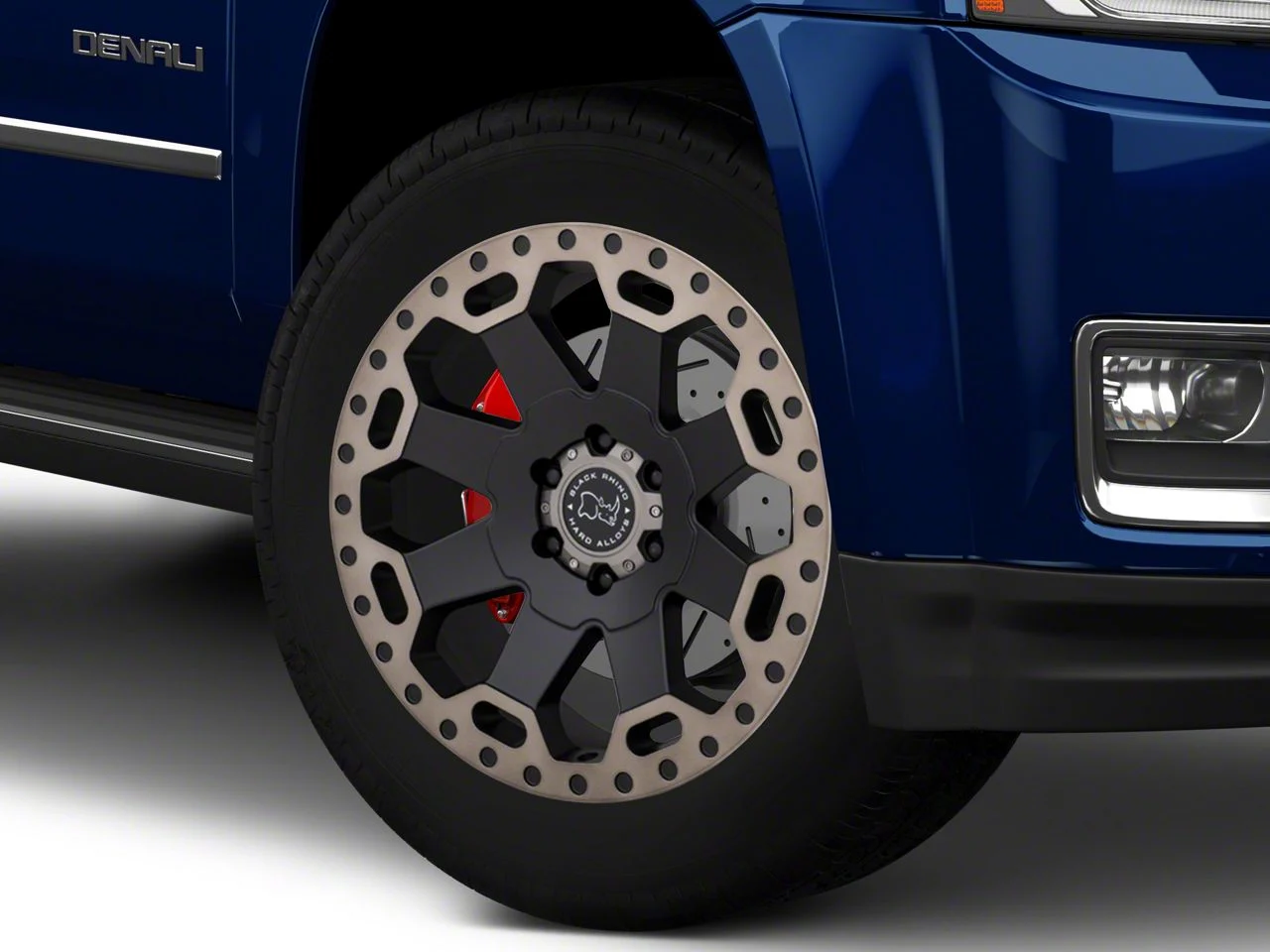 Black Rhino Warlord Matte Black with Machined Dark Tint Lip 6-Lug Wheel; 20x9; 12mm Offset (15-20 Yukon)