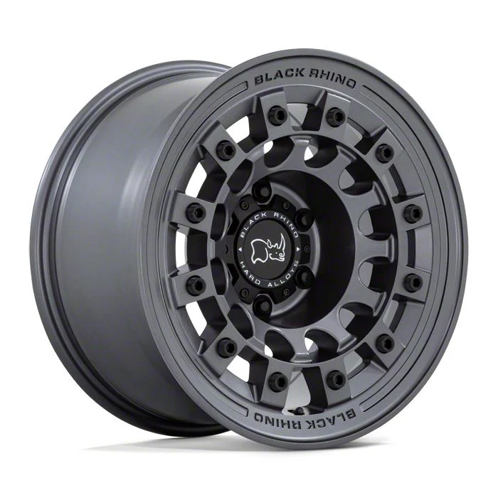 Black Rhino Fuji Matte Gunmetal 6-Lug Wheel; 17x9; -12mm Offset (14-18 Sierra 1500)