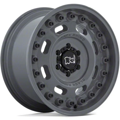 Black Rhino Axle Battleship Gray 8-Lug Wheel; 17x9.5; 6mm Offset (07-10 Sierra 2500 HD)