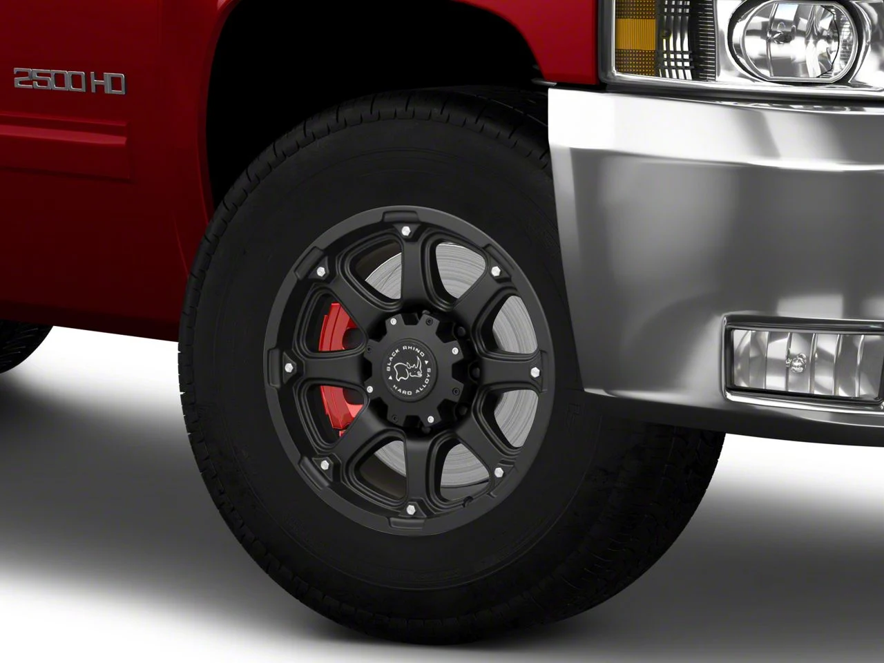 Black Rhino Glamis Matte Black 8-Lug Wheel; 17x9; -12mm Offset (07-10 Silverado 3500 HD SRW)