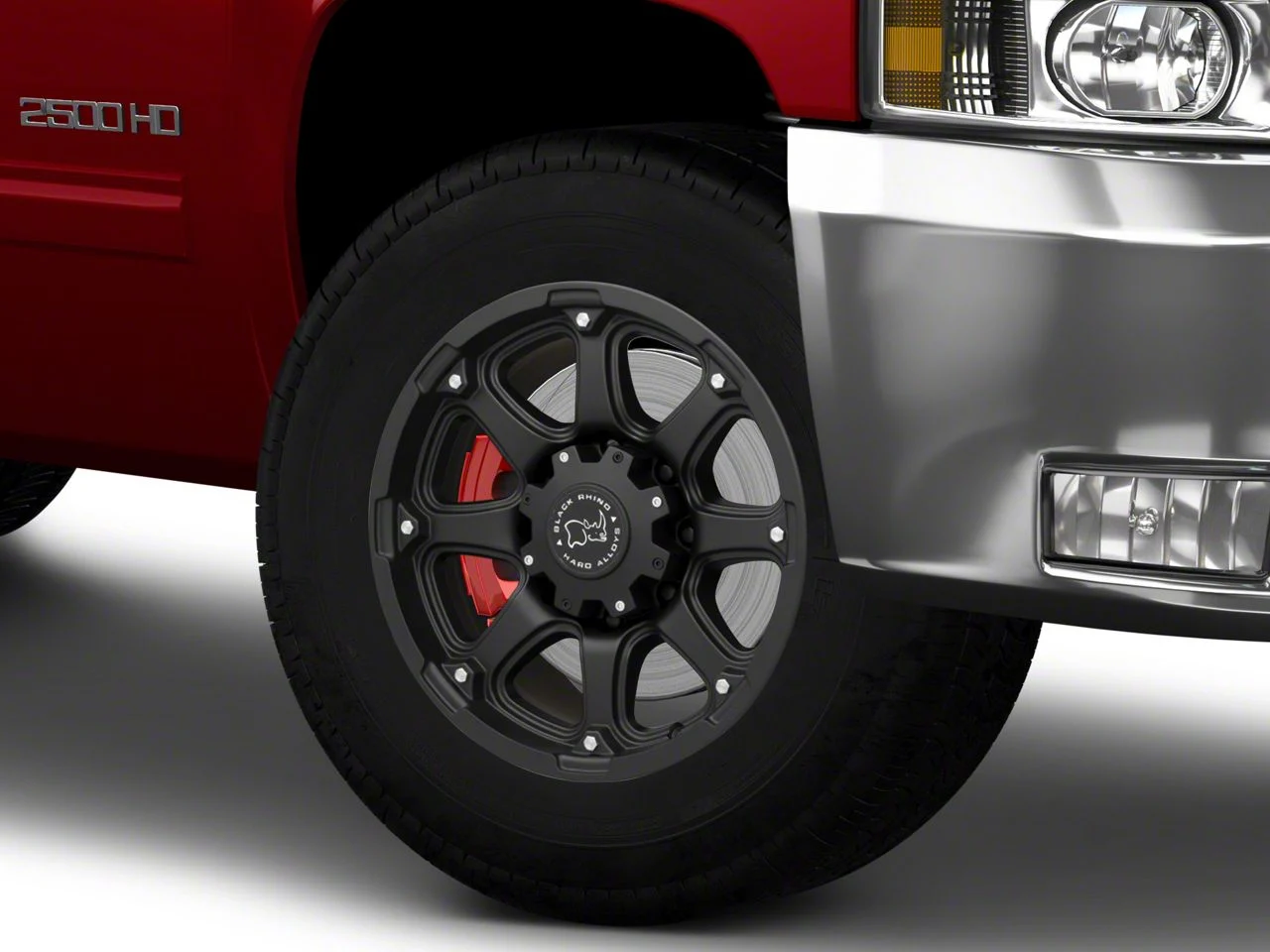 Black Rhino Glamis Matte Black 8-Lug Wheel; 18x9; -12mm Offset (07-10 Silverado 3500 HD SRW)