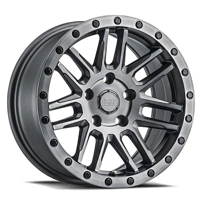 Black Rhino Arches Matte Brushed Gunmetal 6-Lug Wheel; 17x9.5; 12mm Offset (07-14 Yukon)
