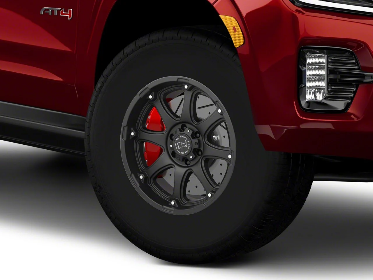 Black Rhino Glamis Matte Black 6-Lug Wheel; 17x9; -12mm Offset (21-26 Yukon)