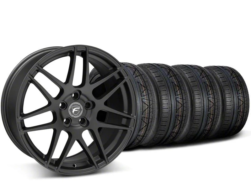 19x9.5 Forgestar F14 Wheel & NITTO High Performance INVO Tire Package (15-23 Mustang GT, EcoBoost, V6)