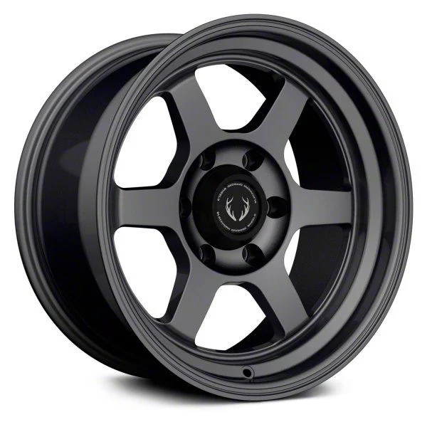 Blackhorn Offroad BH01 Matte Gunmetal 6-Lug Wheel; 17x9; 12mm Offset (07-13 Sierra 1500)