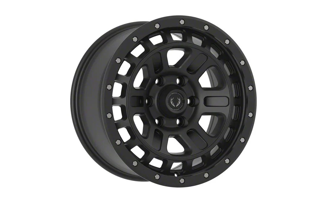 Blackhorn Offroad BH03 Satin Black 6-Lug Wheel; 18x9; 18mm Offset (07-14 Yukon)