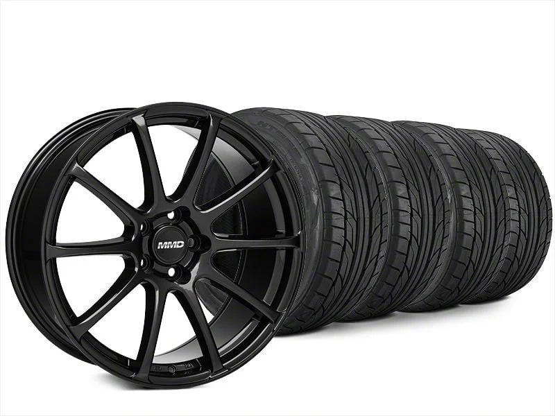20x8.5 MMD Axim Wheel & NITTO High Performance NT555 G2 Tire Package (15-23 Mustang GT, EcoBoost, V6)