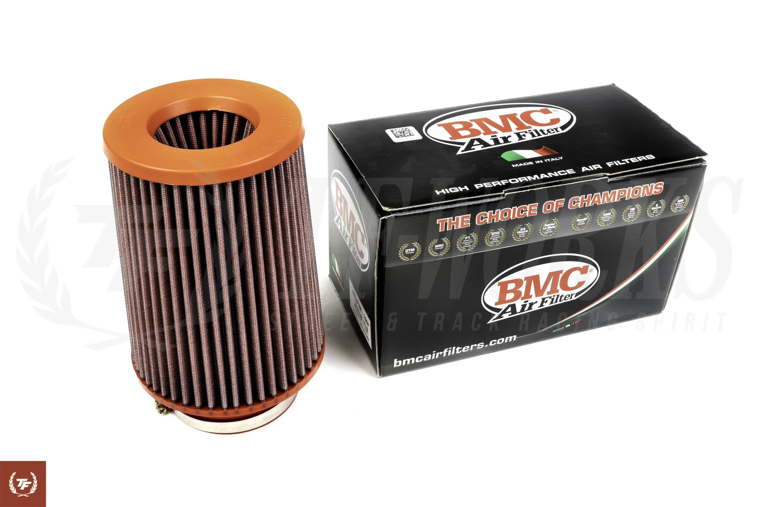 BMC Twin Air Conical Air Filter with Polyurethane Top: 4" inlet