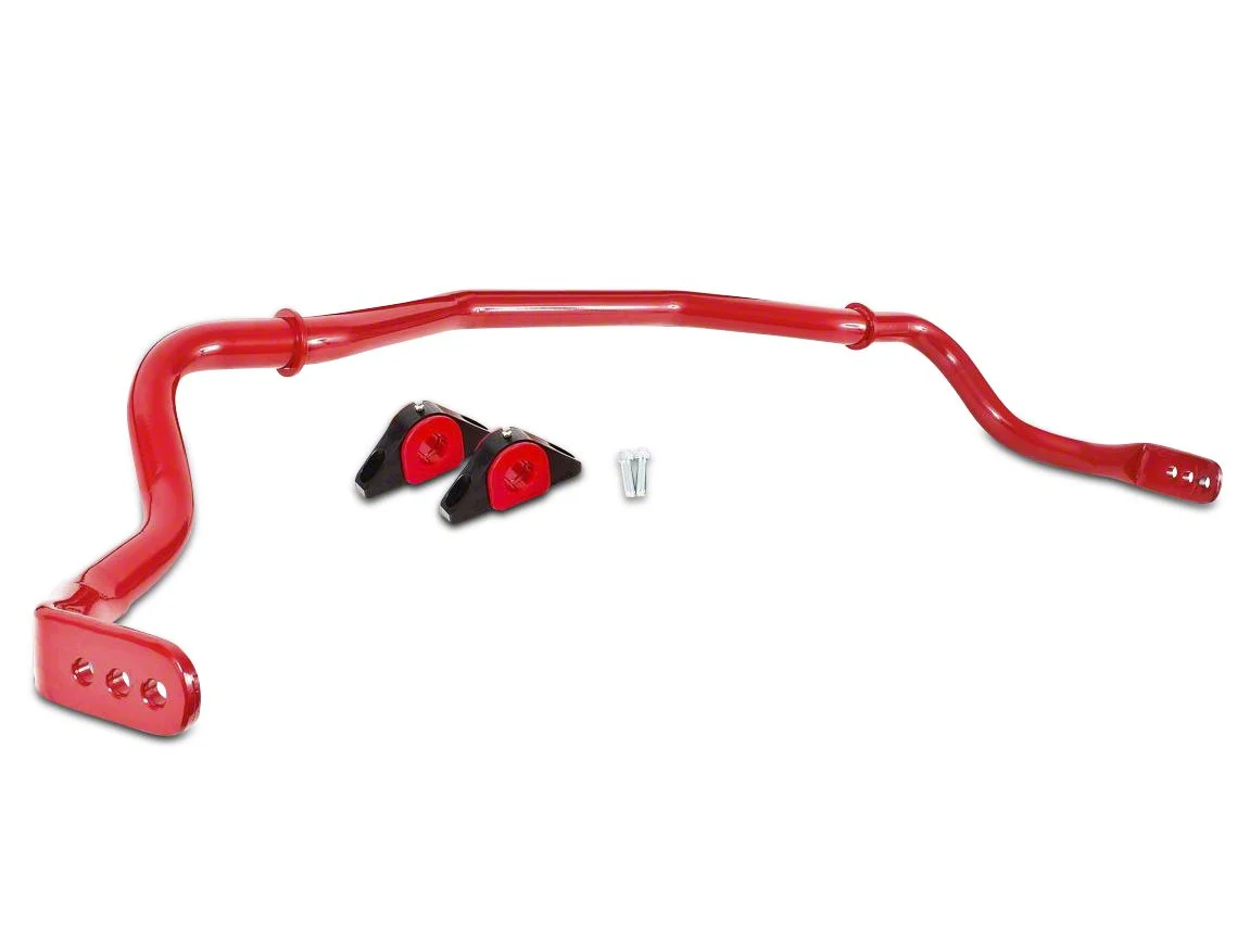 BMR Adjustable Front Sway Bar; Red (15-26 Mustang)