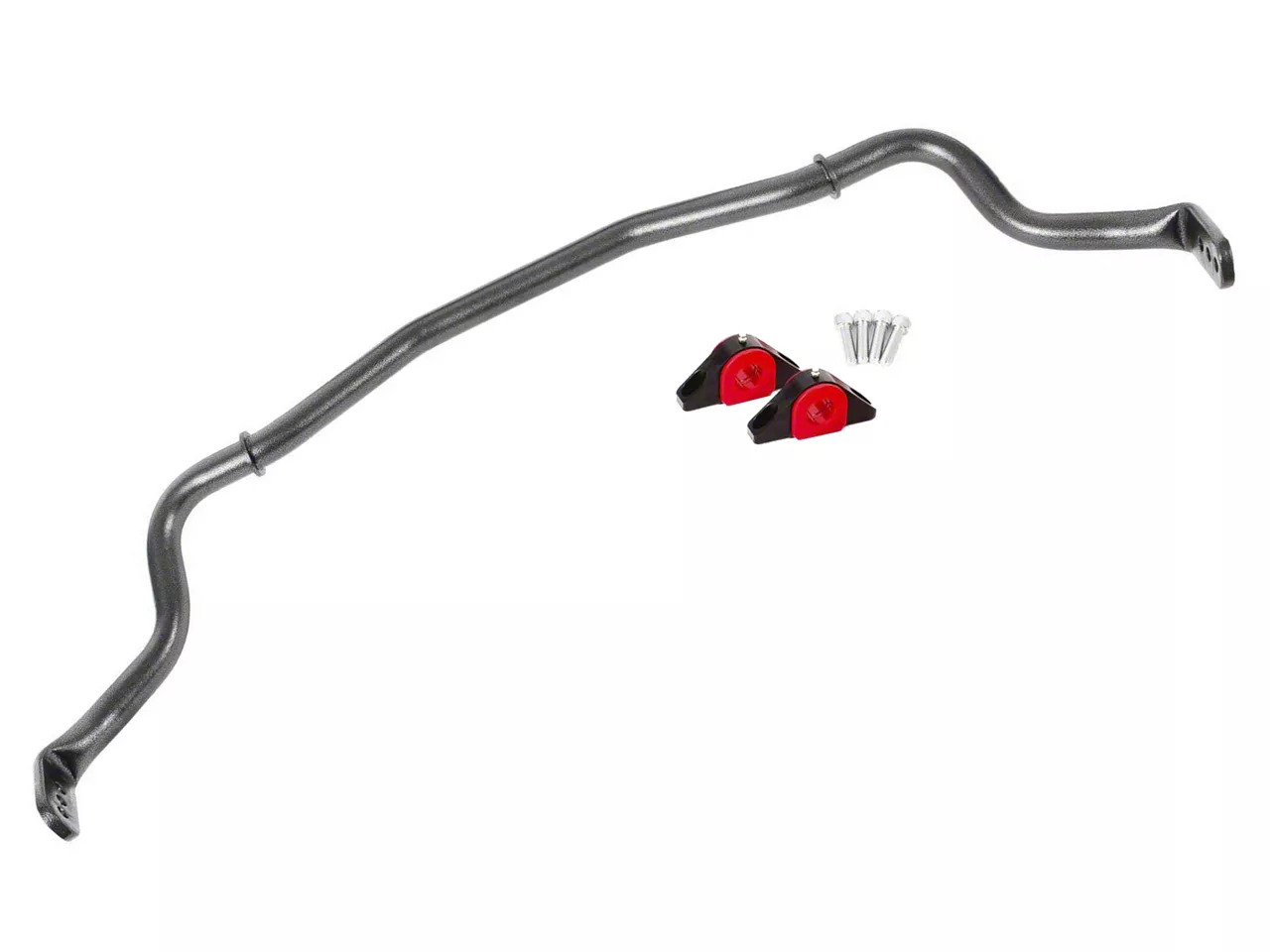 BMR Adjustable Front Sway Bar; Black Hammertone (15-26 Mustang)