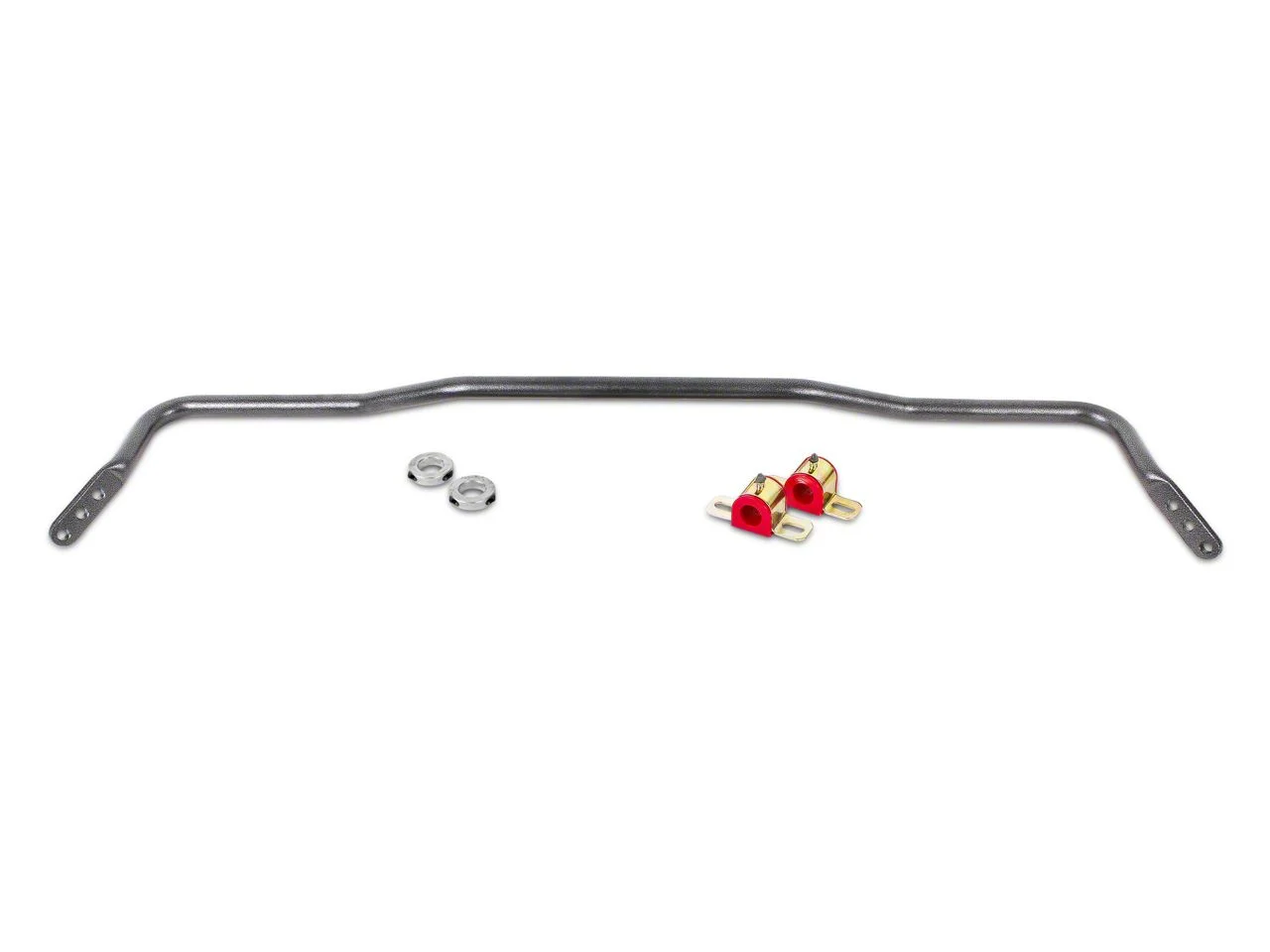 BMR Adjustable Rear Sway Bar; Black Hammertone (15-26 Mustang)