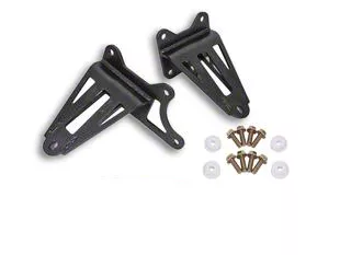 BMR Adjustable Motor Mount Brackets; Black Hammertone (05-26 Mustang GT, Dark Horse)