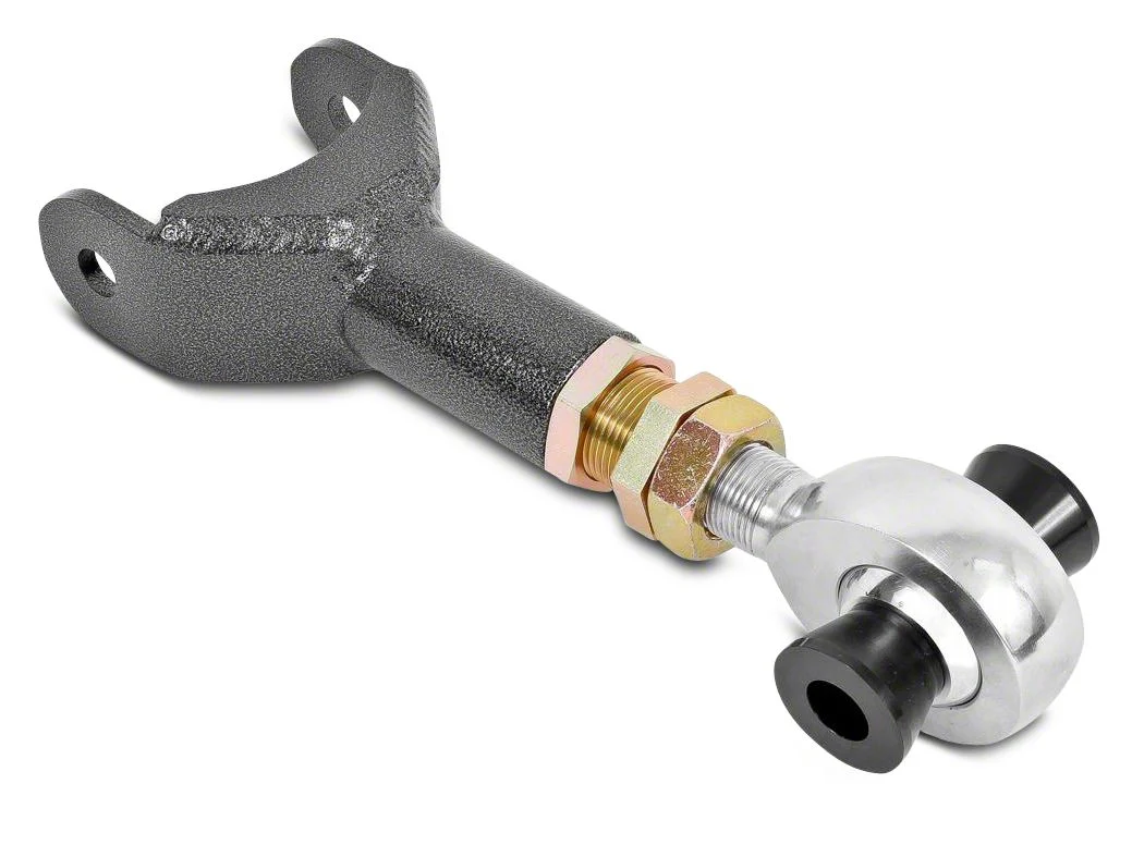 BMR On-Car Adjustable DOM Rear Upper Control Arm; Rod Ends; Black Hammertone (11-14 Mustang)