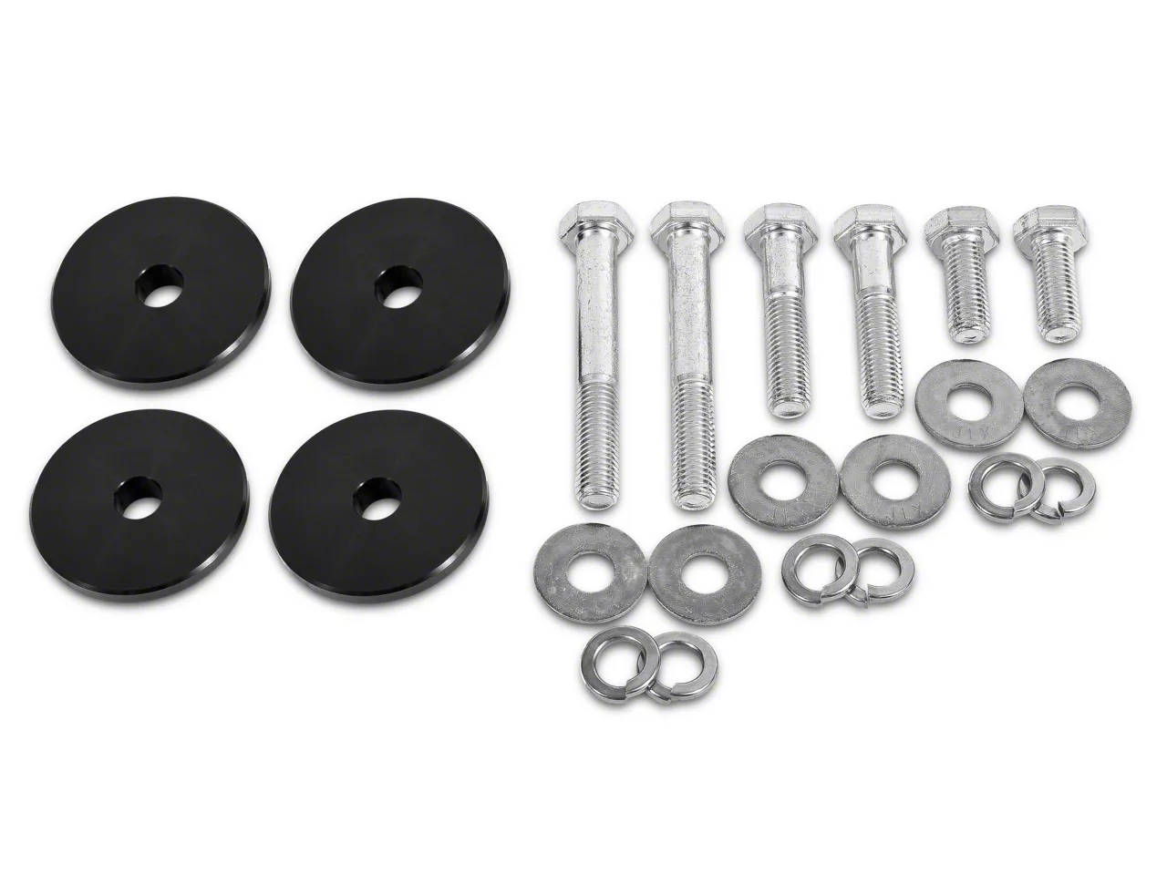 BMR Differential Lockout Bushing Kit; Aluminum; Black (15-26 Mustang)